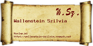 Wallenstein Szilvia névjegykártya